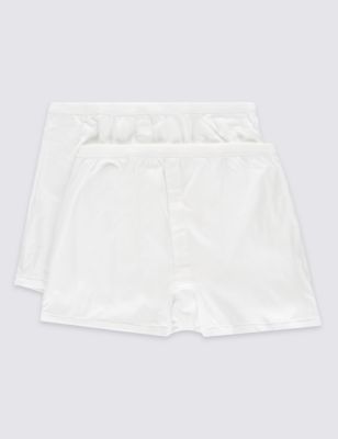 2 Pack Pure Cotton Trunks with StayNEW&trade;